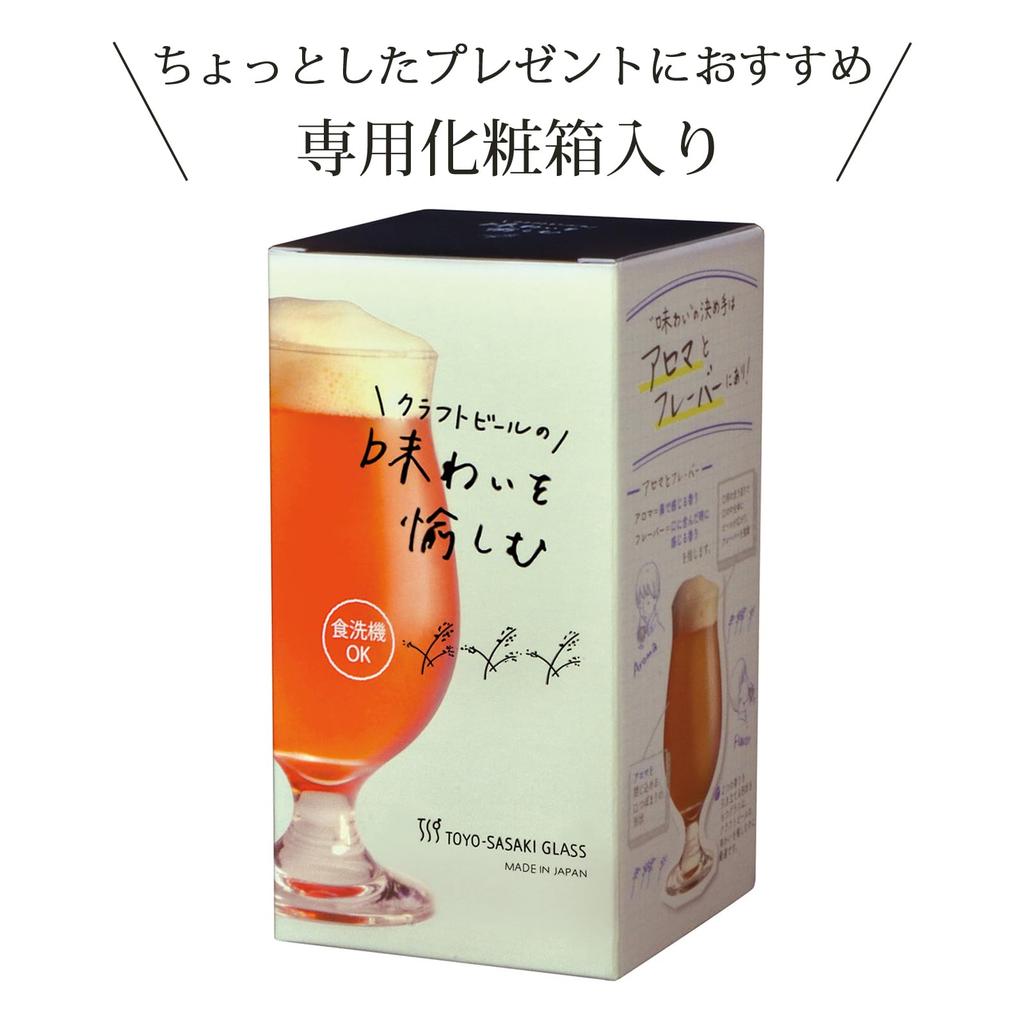 Toyo Sasaki Glass Beer 310ml Beer Glass Made in Japan Clear Glass/Mug (Ajiwai) 36312-JAN-BE