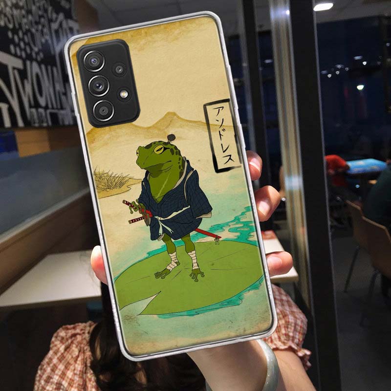 Cute Mouse Axolotl Frog Wizard Phone Case for Samsung A54 A57 A37 A17 A14 A15 A12 A24 A34 A55 A35 A25 A52S A07 A05S A04S A22 A32