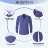 Men's Pocketed Striped Shirt: Business Commute, Crease-Resistant, Long-Sleeved, Plus Size