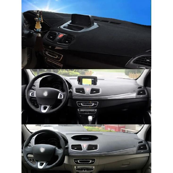 For Renault Fluence GT MK1 SM3 Z.E. L30 L33 2009-22 Dashmat Dashboard Cover Panel ulation Pad Dash Mat Anti-Dirt Ornaments