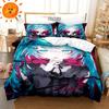 3D Print Japanese Anime Kawaii Hatsune Miku Duvet Cover Bedding Set Queen King Full Size for Holiday Bedroom Teens Women Gift