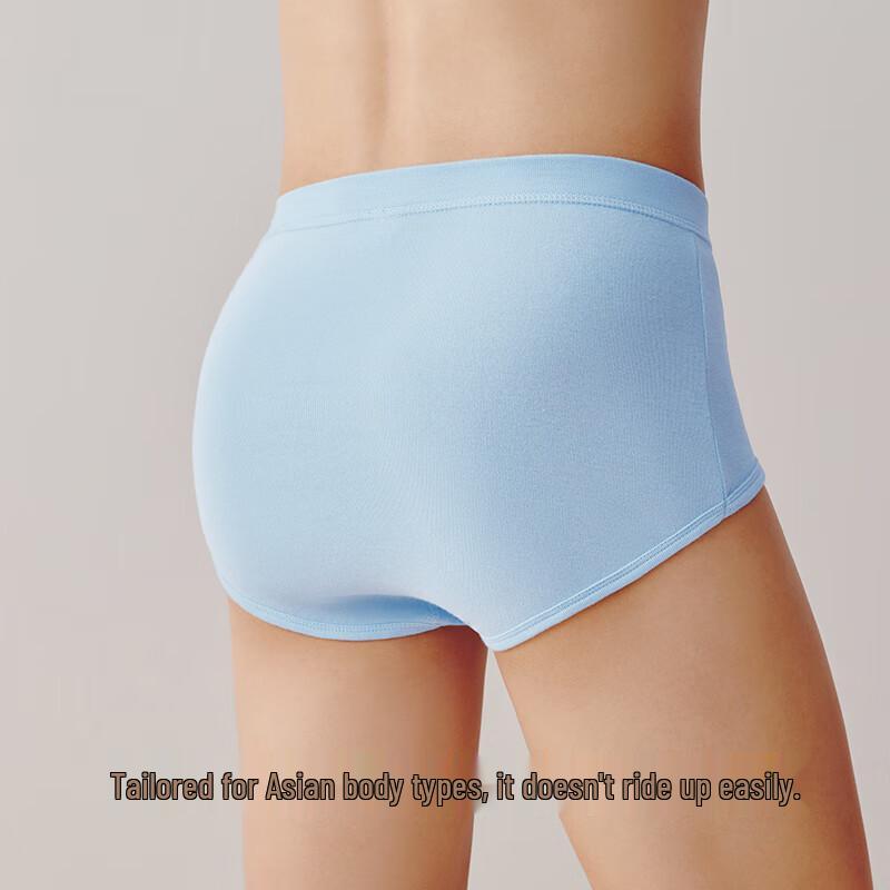 Sanqiang Men's High-Waist Cotton Briefs 3-Pack