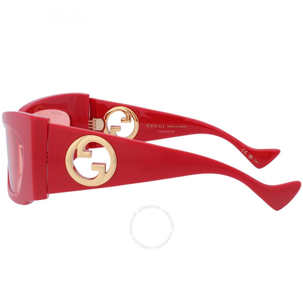 Buy Gucci Red Wrap Ladies Sunglasses GG1412S 004 62 at  display picture 2