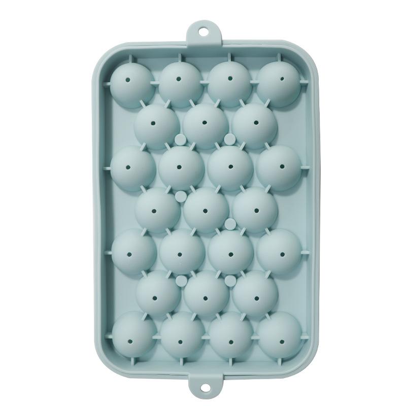 25 Grids Silicone Ice Ball Mold with Lid Easy  Treats for Gatherings