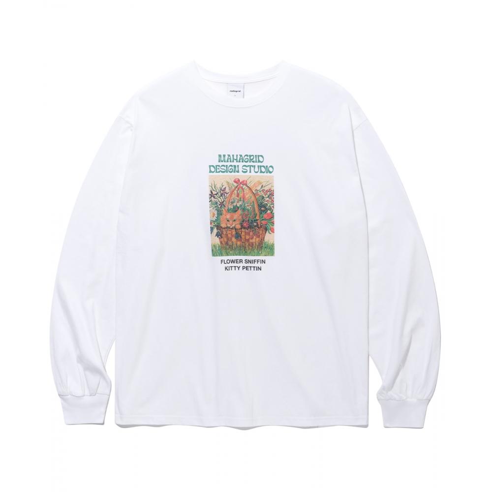 

ФУТБОЛКА MAHAGRID FLOWER KITTY LS БЕЛАЯMG2CFMT563A