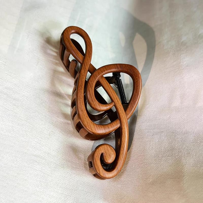 Fashion Leopard Mobius Strip Shape Hair Claw Clip For Women Large Size Barrettes Musical Note Hairpin Ponytail Hair Accessories