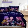 Vivid Purple Bedroom Set Threepiece Set 1 Duvet Cover 2 Pillowcase Without Core Soft And Comfortable Bedding Set Duvet Cover And Pillowcase