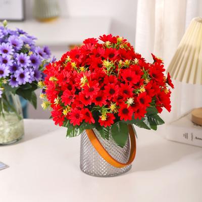 3 Stück Real Touch Künstliche Gänseblümchen Falscher Strauß für Heimdekorationen Simulierte Blumen Faux Floral Gänseblümchenstrauß Packung zur Dekoration