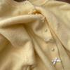 Womens Long Sleeve Knit Cardigan Sweater With Bow Detail Soft Cozy Casual Open Front Top In Solid Color