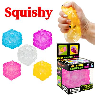 Squishy Needoh Nice Cube Sensory Fidget Cube Stress Relief Anxiety Sensory Tool for Focus ADHD Office Desk Calming Gadget