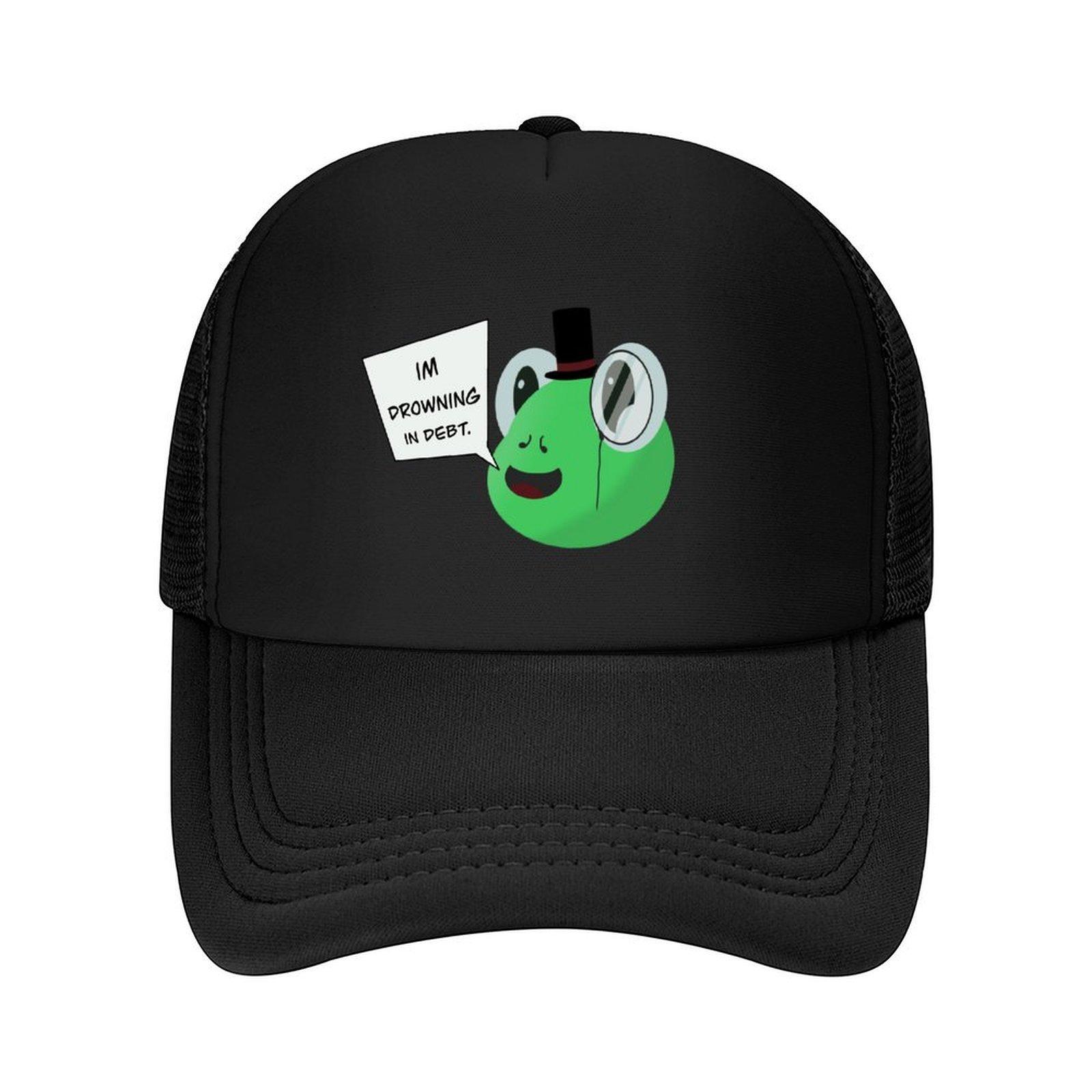 Debt Frog Baseball Cap birthday black Uv Protection Solar Hat hats for men Women s Beach Men s