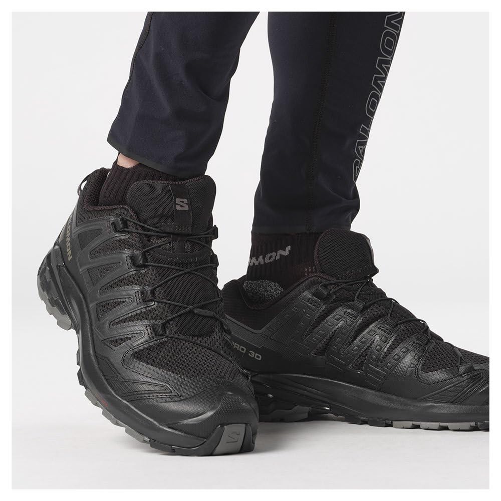 Salomon XA PRO 3D Trail Running Size 10 Wide Men's Shoes, Black/Phantom/Pewter, 1,