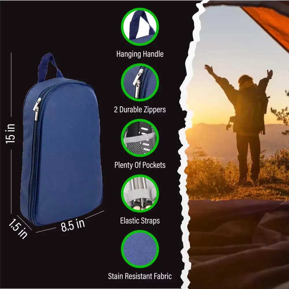 Adventure Ready Complete Outdoor Kitchen Set Ultimate Portable Camping Cooking Kit with Compact Carry Case for Hikers Travelers