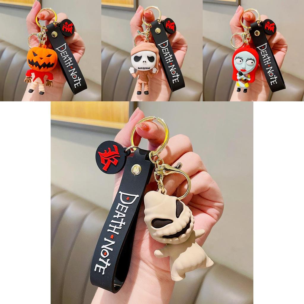 Entzückender Halloween Kürbis Skelett Cartoon Schlüsselanhänger Perfektes Partygeschenk