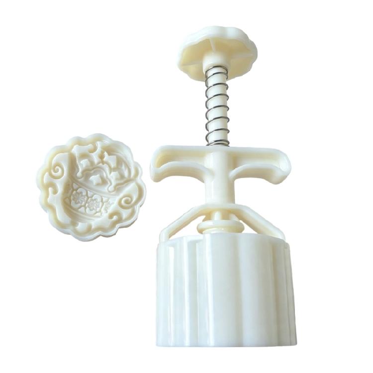 Holiday Pastry Shaping Tool, 75G Manual Mooncakes Press with Plastic Body and Smooth Inner Wall for Crystal Cakes and Seasonal Baking Projects