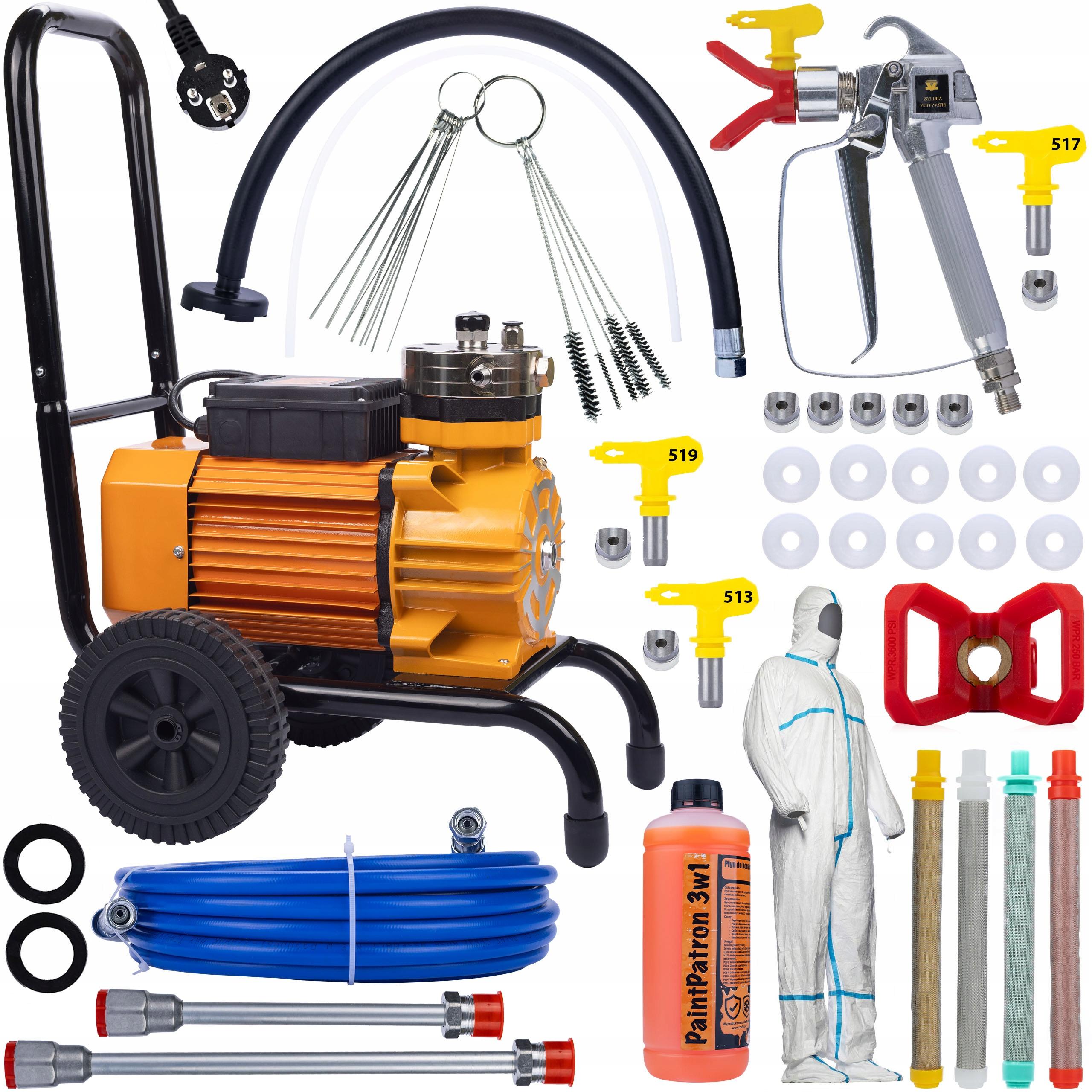 

Rosfix Mega Zestaw Agregat Malarski Strong Orange Storm SOS03 – Wydajność 3500W | Akcesoria Malarskie | Uniwersalne Zastosowanie