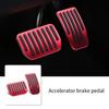 Universal Anti-slip Aluminum Brake Accelerator Clutch Non-Slip Foot Pedal Pad Cover Car Accessory Footrest for  Y