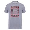 Rowing Nutrition Facts Funny Rower Crew Team Tshirt Sports Athlete Unisex T Shirts Da582