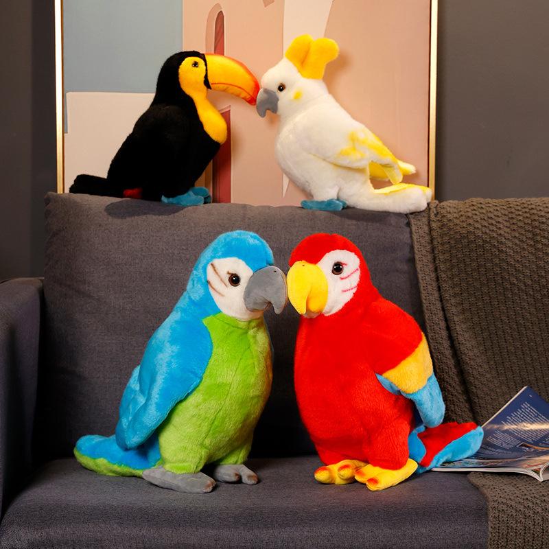 Macaw Plush Toy Figurine: Children's Day & Birthday Gift for Girls