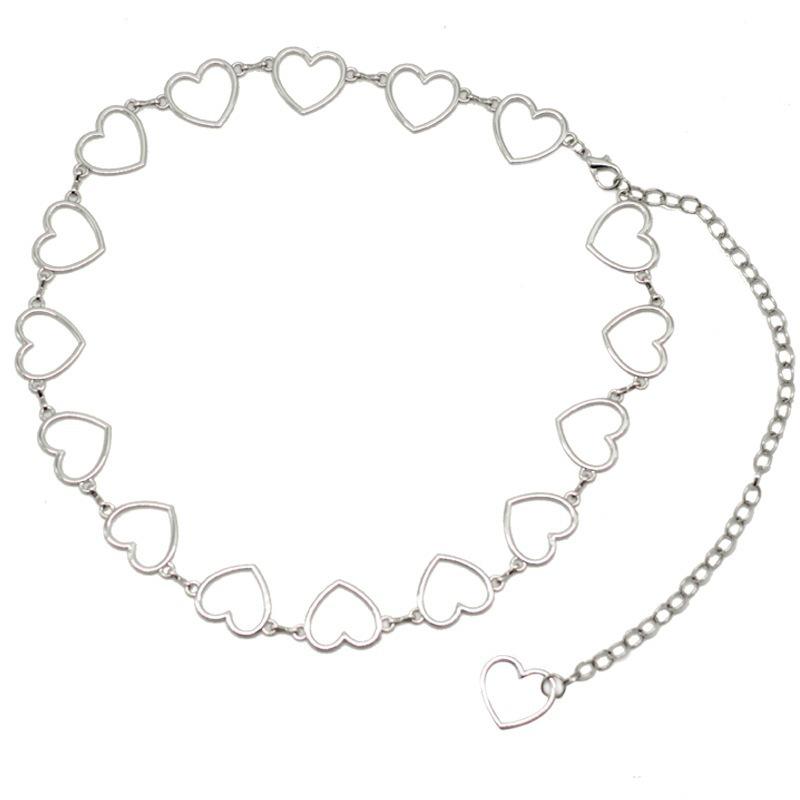 Lanț simplu pentru talie și pantaloni cu inimă pentru femei - Bijuterii în stil hip-hop