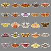 50 Cute Moth Cartoon Stickers - Colorful Insect Graffiti, Waterproof for Journals and Luggage Decoration