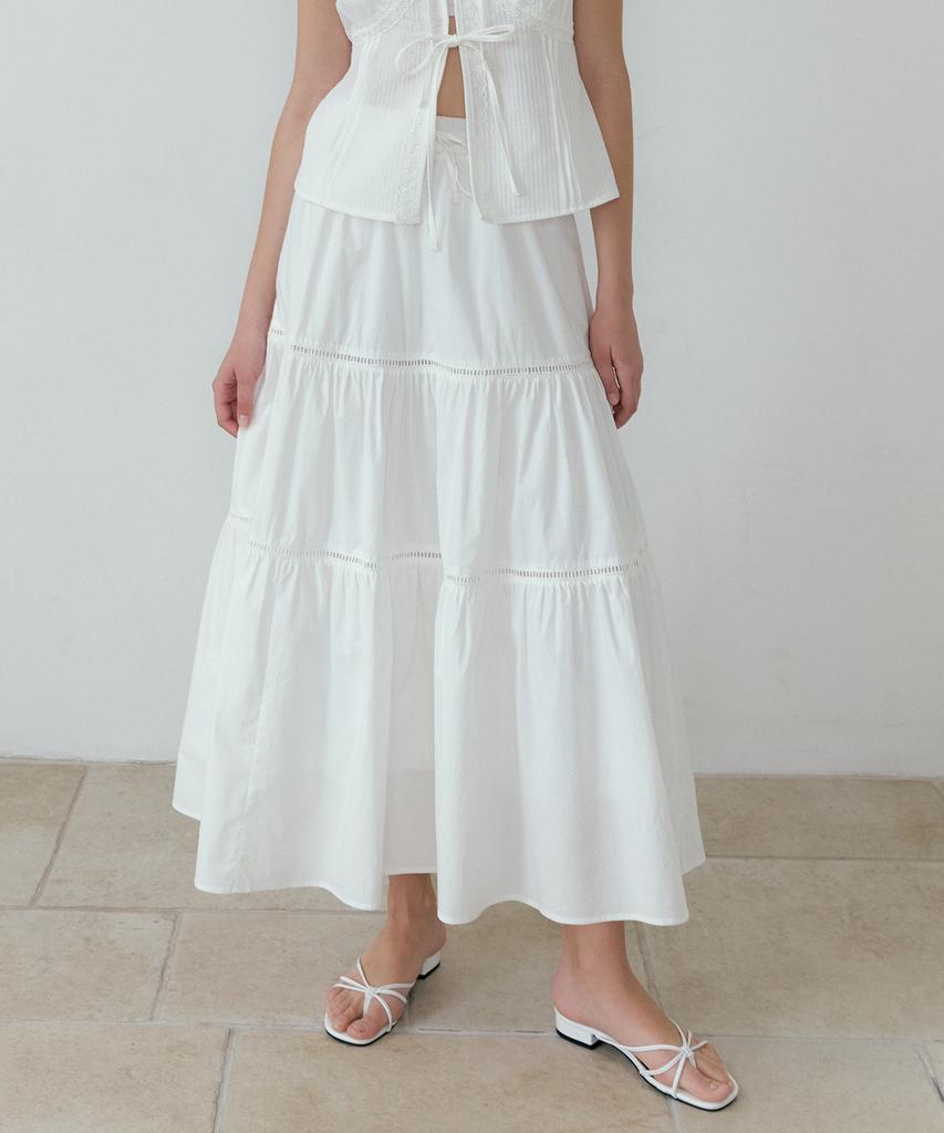 Lucirju Romantic Cancan Skirt (Ivory)