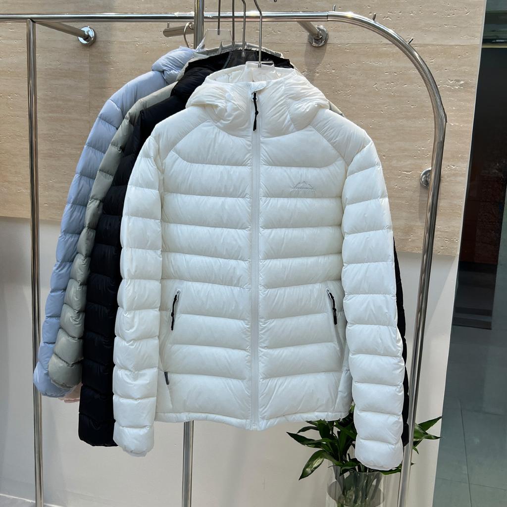 New national standard white duck down ribs down jacket women's light and short winter new hooded light couple coat