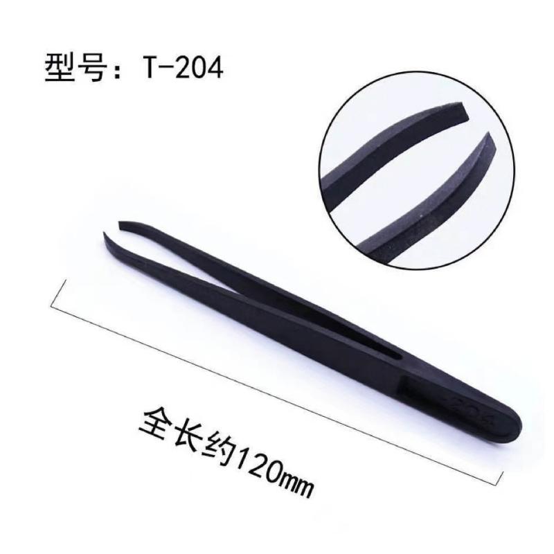 1/6 PCS Watch Repair Tool Kits Antistatic Carbon Fiber Tweezers Plastic Tweezers for Watchmaker Precision Accessory Installation