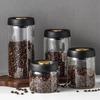 Manual Vacuum Sealed Coffee Bean Tank Glass Air Extraction Airtight Container  Cereals