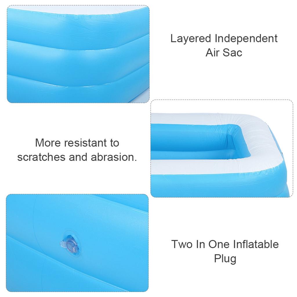 Kids Inflatable Pool Children's Home Use Paddling Pool Large Size Swimming Pool Bathing Tub