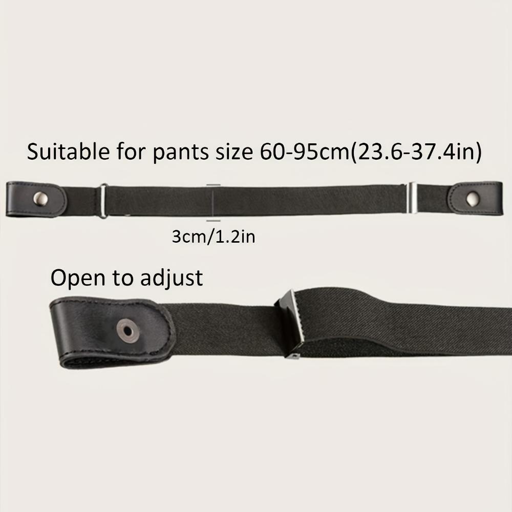 Adjustable Non-porous Invisible Belt for Men and Women - Elastic and Comfortable Fit, Non-slip Design, Casual Clothing, Hand Washable, Tighten Waist