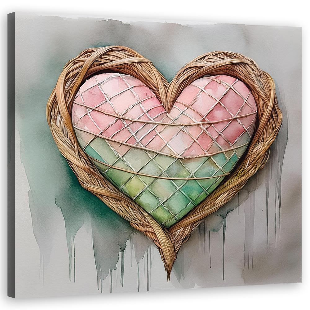 Canvas print, Heart Love Shabby Chic