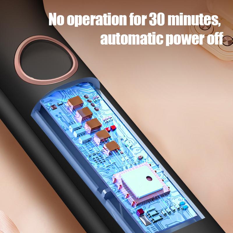 Portable 2 In 1 Flat Iron Hair Straightener Heat up Home Use Electric Hair Straightener Hair Styling Tools