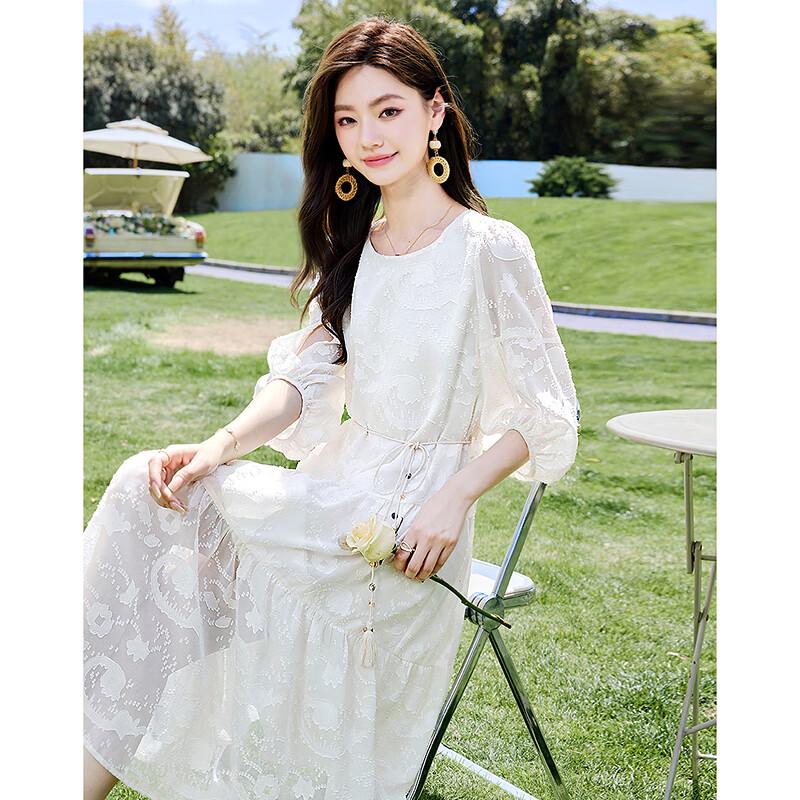 Si Shui Nian Hua Elegant Petite A-Line Summer Dress