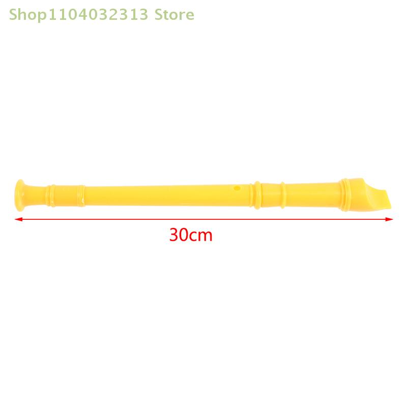 1PC Long Flute Woodwind Instrument with 8 Holes Colorful Plastic Music Gift for Kids Random Color