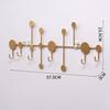 Metal 5/6 Hooks Rack Wall Mounted Towel Clothing Hanging Stand Door Hook  Entryway Kitchen Utensil
