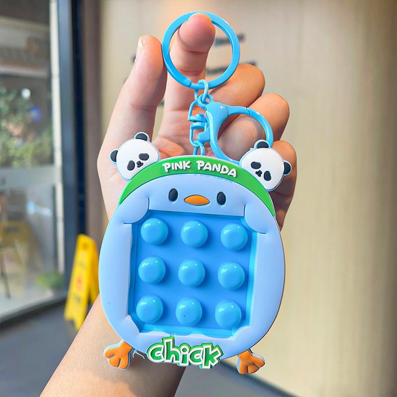 Colorful Animal Squeeze Toy Keychains Silicone For Stress Relief And Gifts