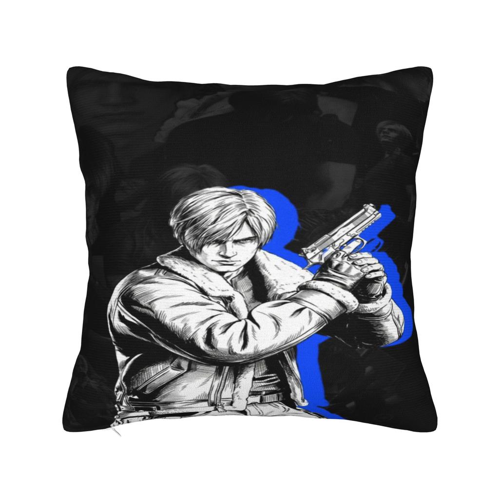 Leon Keneddy Residents Evils Printed Pillowcases Cushion Cover Throw Pillow Cover Y2K Car Decorations Square Multi Size