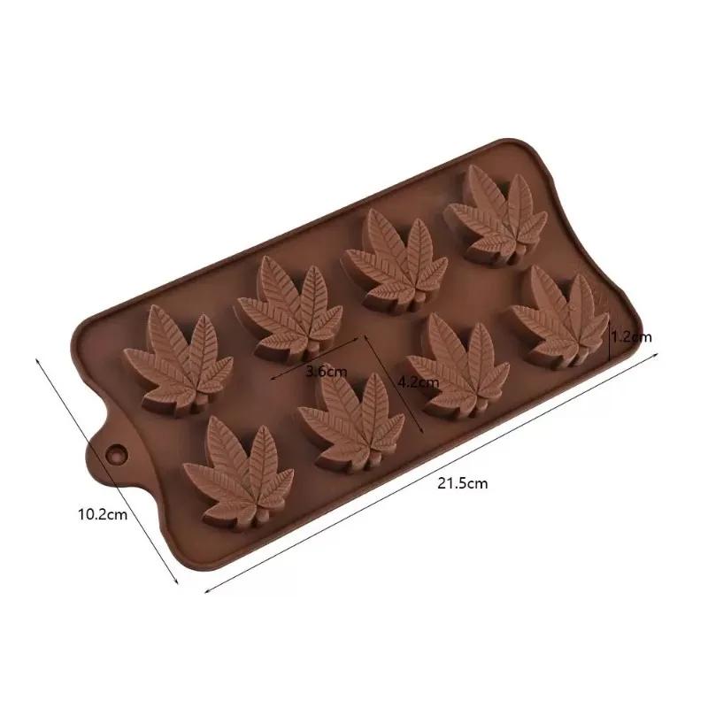 Latest Models Leaf Silicone Candy Molds Chocolate DIY Mold Ice Tray Silicon Cake Resin DIY Tool Baking Pans