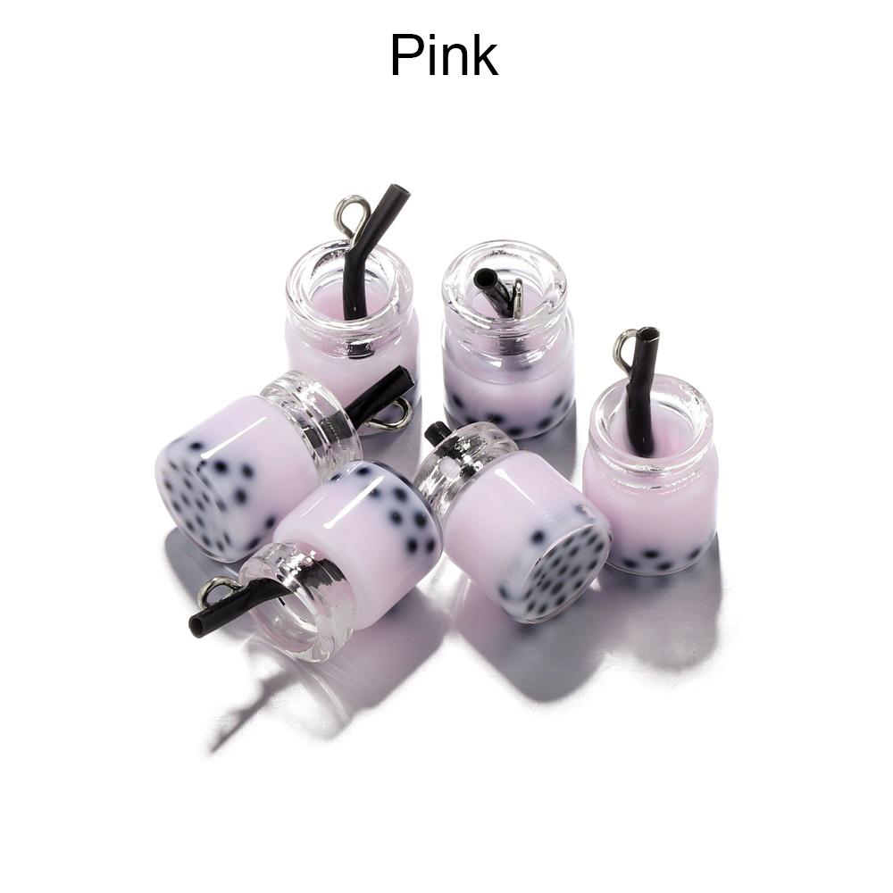 

10 шт./лот, смоляный жемчуг, миниатюрные украшения для чая с молоком, подвески в форме Бобы, подвески в виде бутылок для DIY, брелок, ювелирные изделия, аксессуары для рукоделия