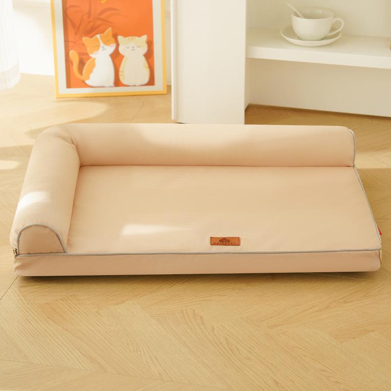 Winter Dog Beds for Dogs,Waterproof Dog Bed,Big Pet Bed with Washable Removable Waterproof Pillow Cover and Anti-Slip Bottom