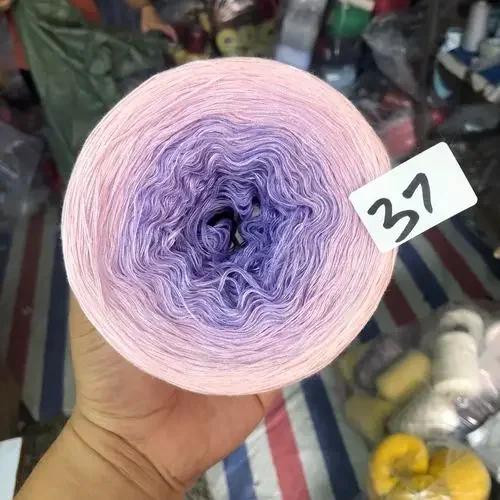 300g/pcs Colorful Pure Cotton Cake Gradient Cotton Rainbow DIY Scarf Shawl Skirt Wool Yarn Crochet
