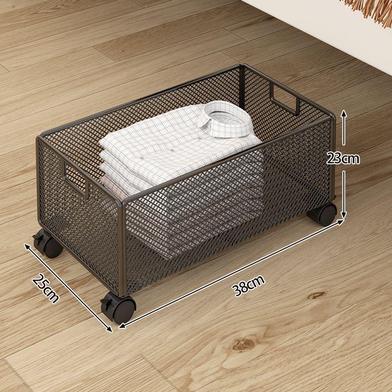 Flat Large Underbed Storage Box with Wheels - Drawer-Type Organizer for Clothes