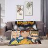 Inazuma Eleven Anime Blankets Flannel Spring/Autumn Breathable Lightweight Thin Throw Blankets for Sofa Travel Rug Piece