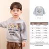 LUSON Baby Boys Fleece-Lined Round Neck Sweatshirt