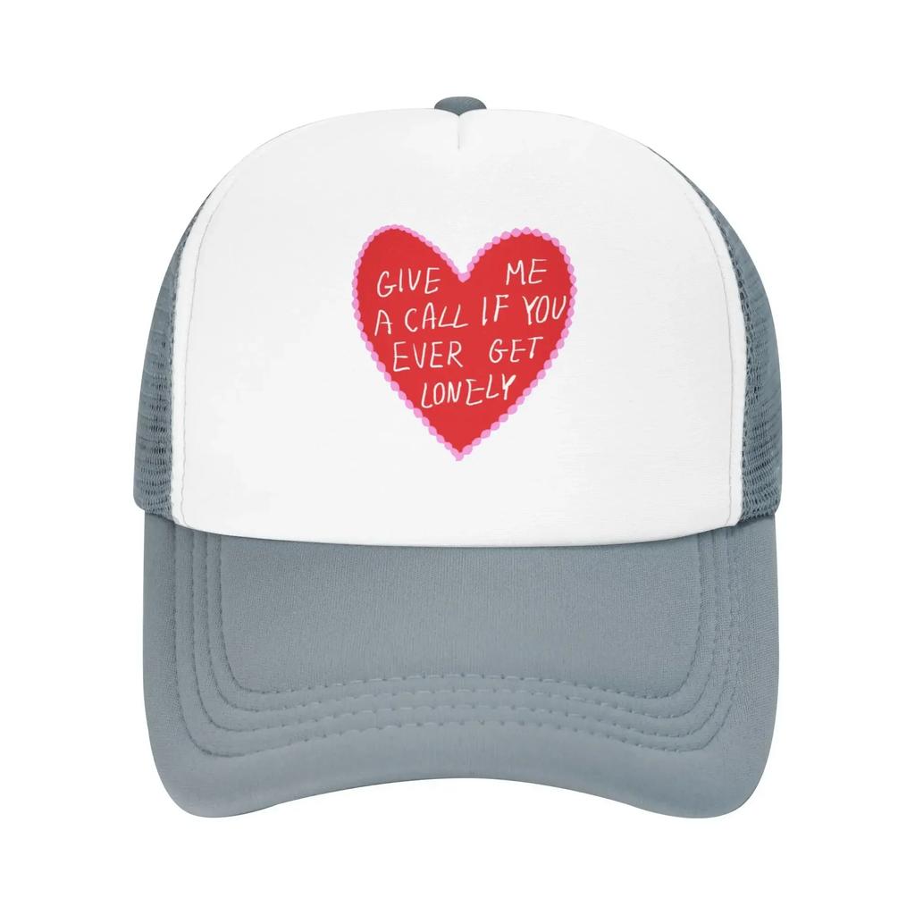 Give Me a Call if You ever Lonely From Troye Sivan Travel Mesh Baseball Caps Men  Unisex Female Beach Sun Hat Trucker Cap