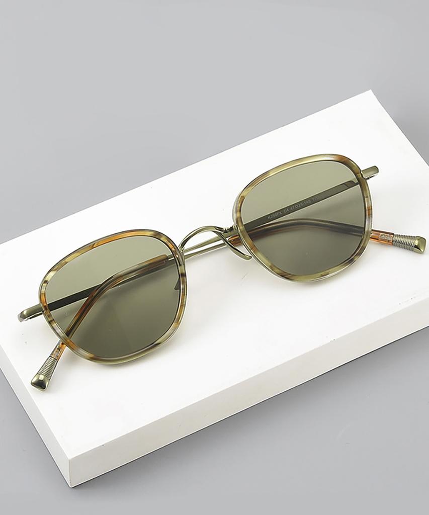 Lingkeonpeuleim Kj50Fx Pure Titanium Sunglasses Tortoise