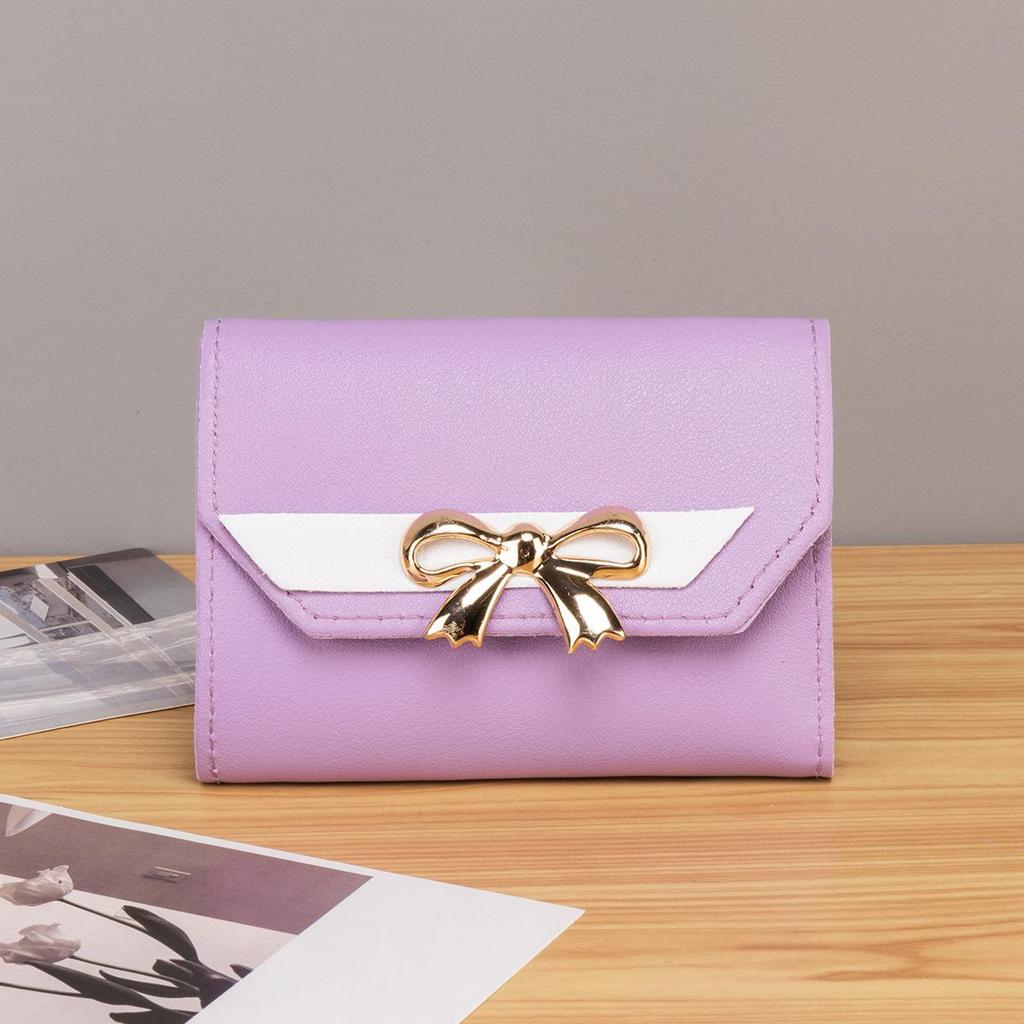 2025 Women's Bow Short Trifold Snap Wallet & Mini Handbags