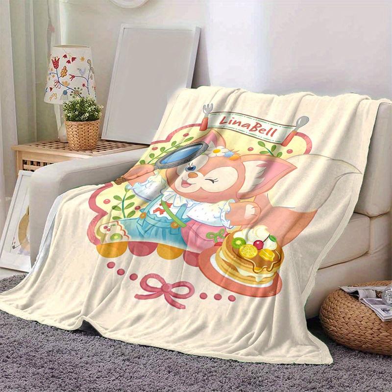 1pc, LinaBell (3) Home Decor Flannel Blanket Perfect Gift for Bedroom, Living Room, Travel, Camping, Car