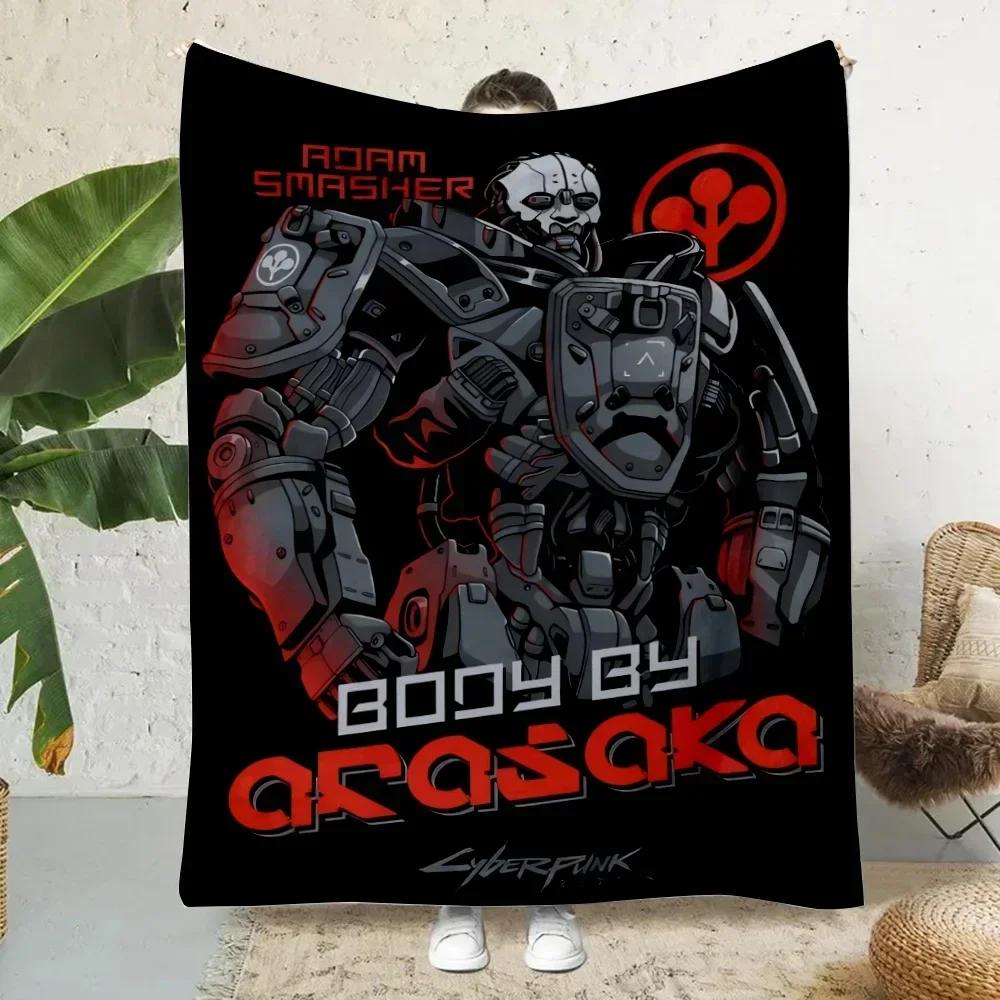 Cute Cartoon Rebecca Printed Picnic Blankets Warm Blanket Soft and Comfortable Blanket C-C-Cyberpunks-Home Travel Birthday Gift